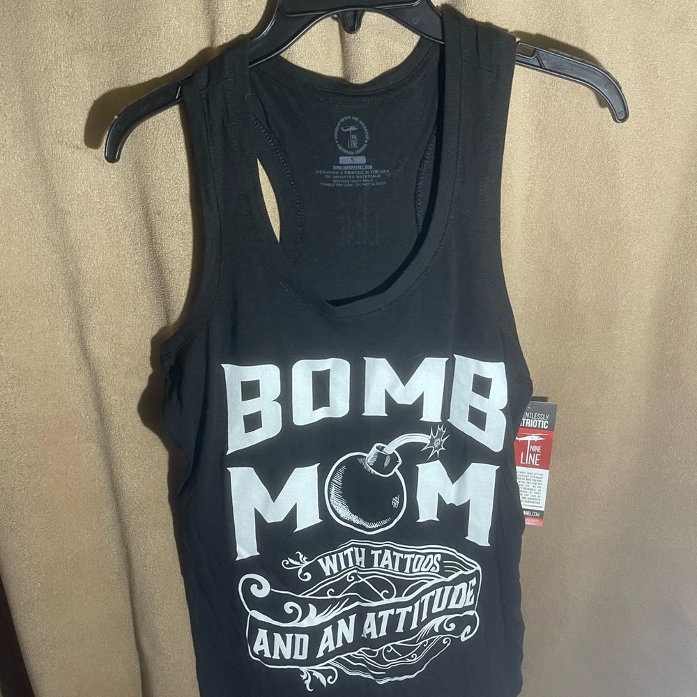 Black Graphic Tank Top